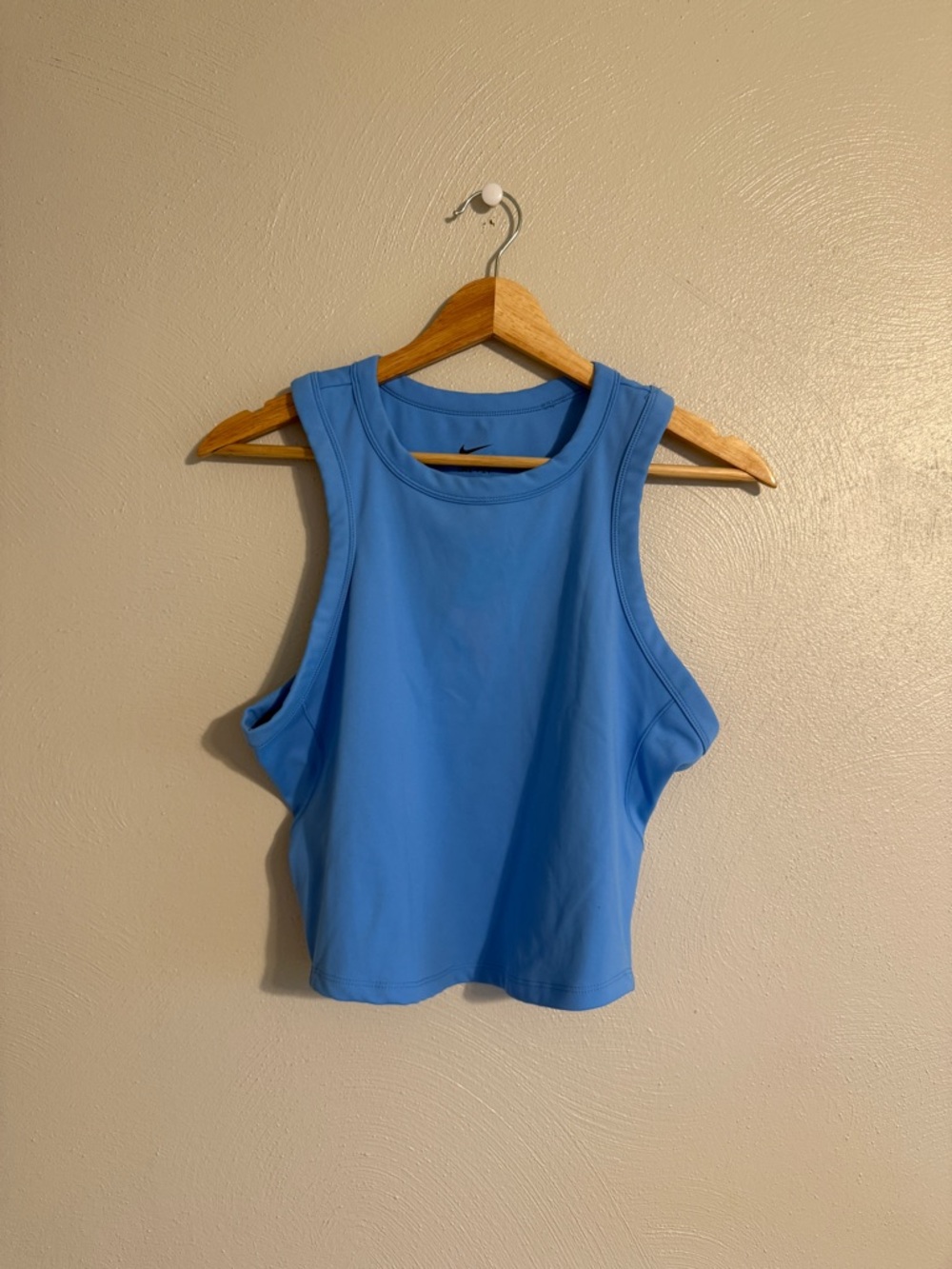 Nike ONE Light Blue Cropped Athletic Tank